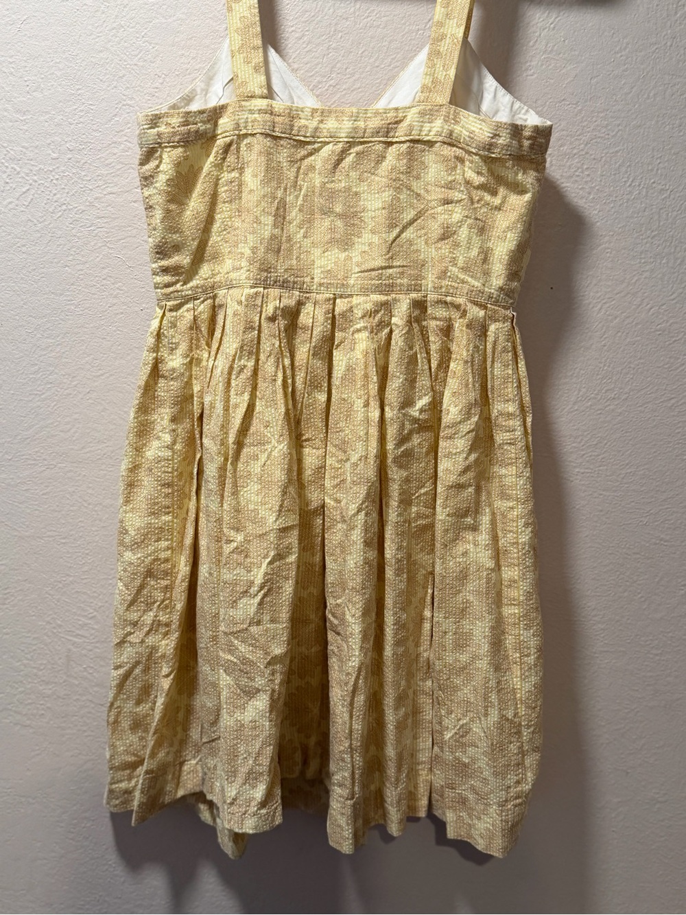 Maeve Yellow Button-Front Mini Sundress - Picture 5 of 5